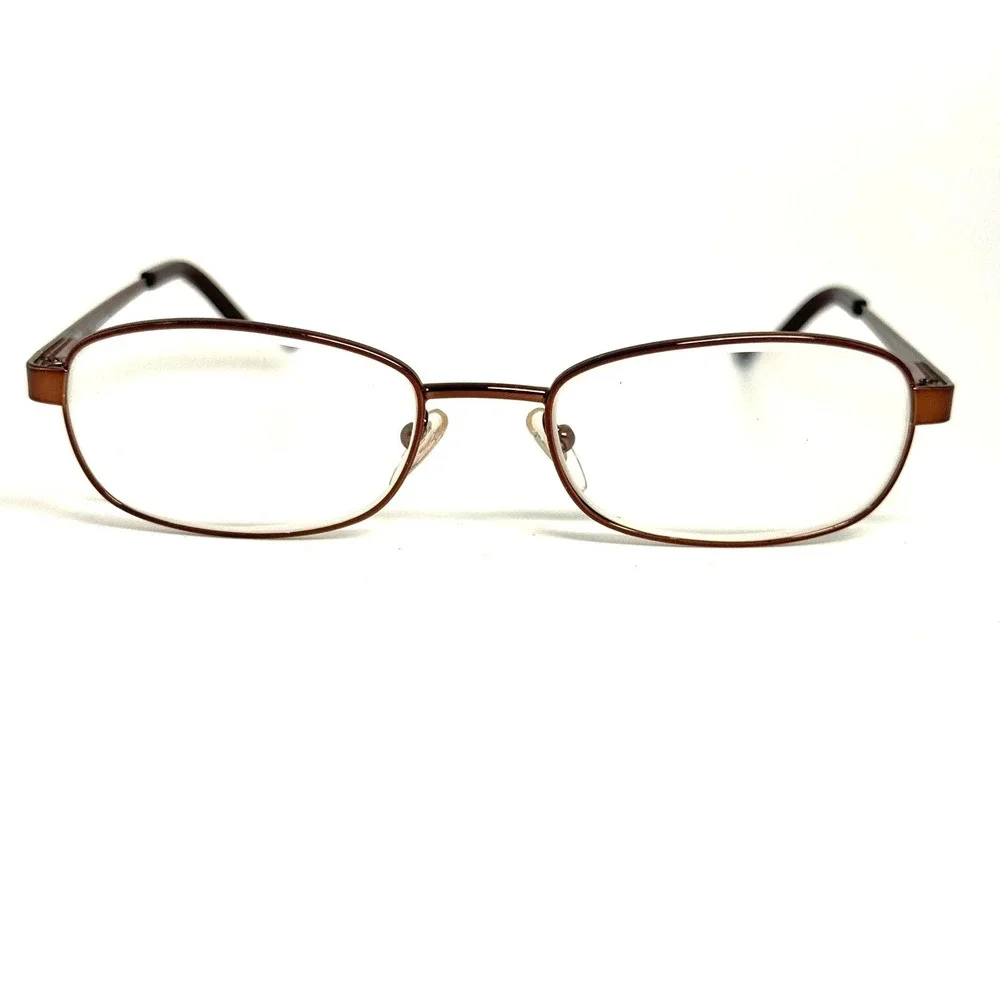 Sferoflex 2591 494 Copper Brown Oval Metal Eyeglass Frames 53-18-135
